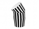 Cupcake Cup schwarz-weiß 20 Stück