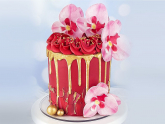 Wafer-Paper Orchidee pink 7,5-8,5cm 10 Stck